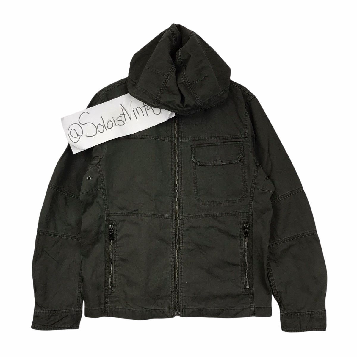 Uniqlo UNIQLO ARMY Military Jeans Hoodie Jacket Size US L / EU 52-54 / 3 - 1 Thumbnail