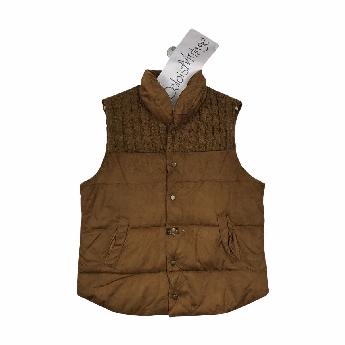 Japanese Brand THRUXTON Japanese Brand Brown Puffer Vest Size US XXL / EU 58 / 5 - 1 Thumbnail