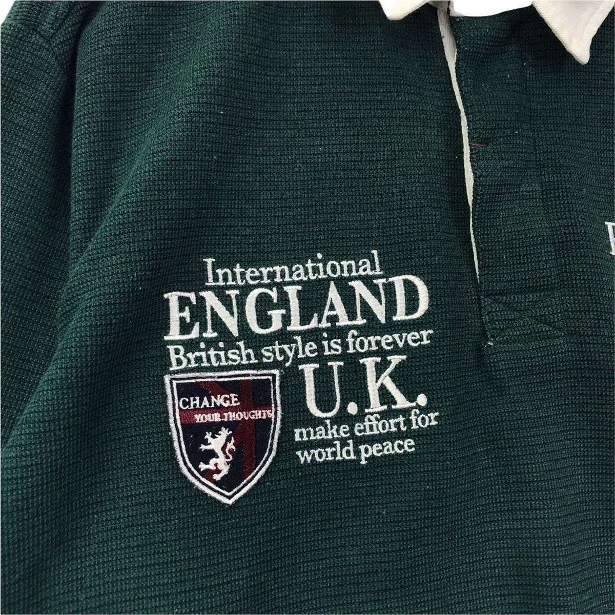 Vintage DINA BIRD UNION Made United Kingdom England Polo Shirt Size US XL / EU 56 / 4 - 5 Thumbnail
