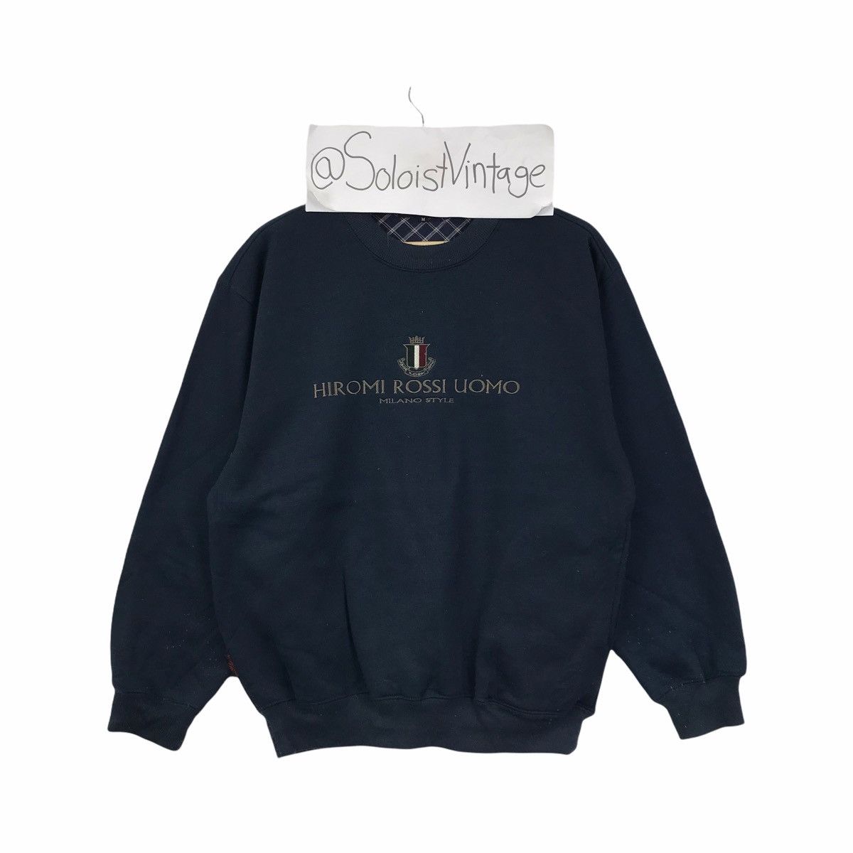 Japanese Brand HIROMI ROSSI UOMO Italian Designer Sweatshirt Size US M / EU 48-50 / 2 - 1 Thumbnail