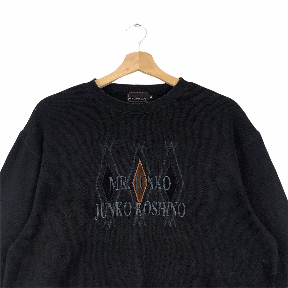 Mr. Junko MR JUNKO KOSHINO Japanese Brand Black Sweatshirt Size US M / EU 48-50 / 2 - 3 Thumbnail