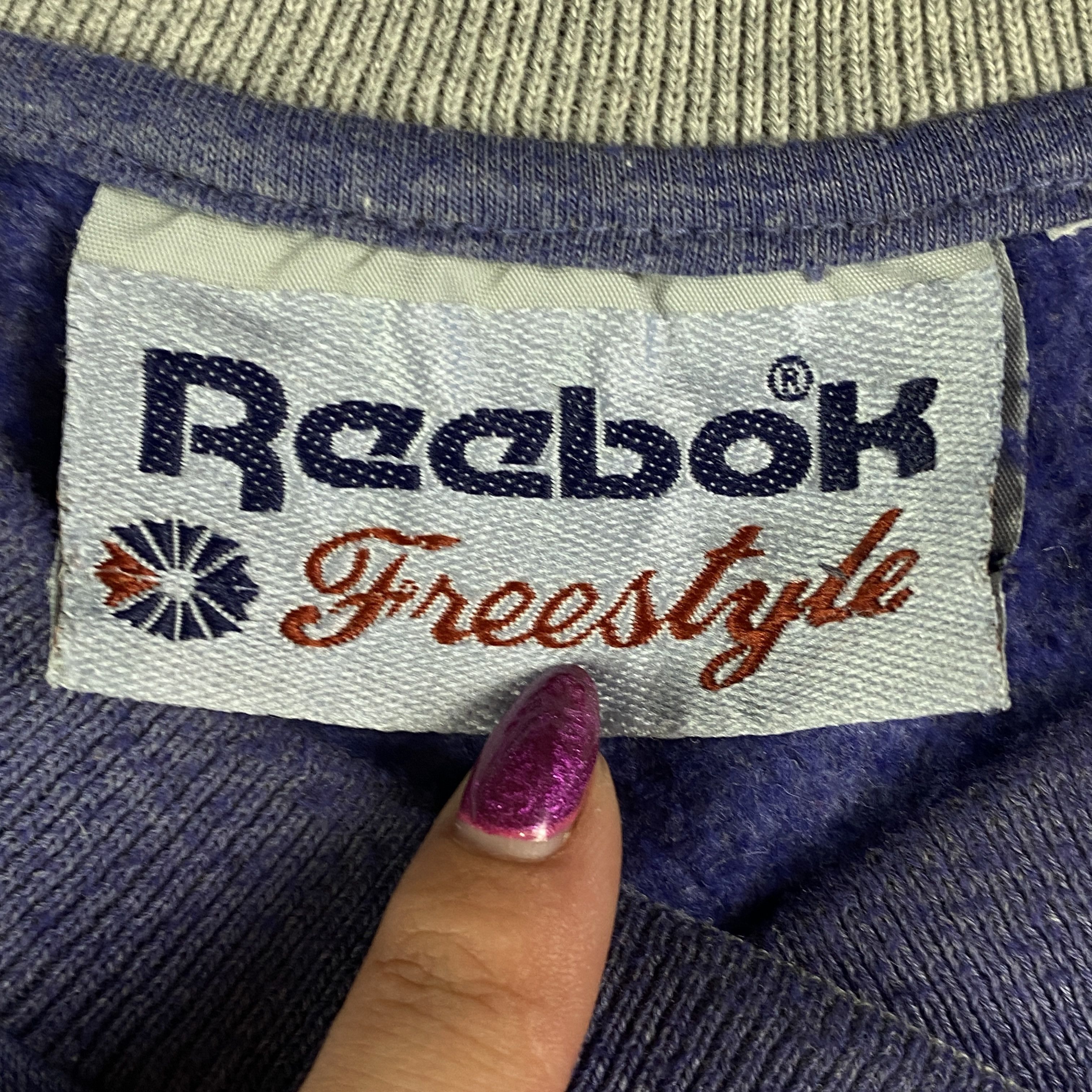 Reebok × Vintage Mens Sweatshirt Reebok Freestyle Big Logo Size S Vintage Size US S / EU 44-46 / 1 - 7 Thumbnail