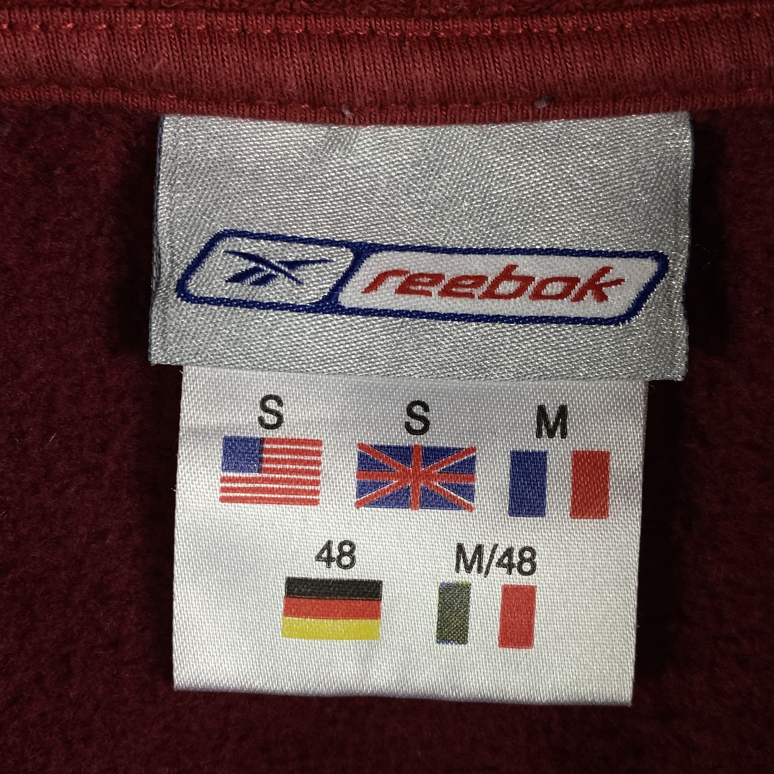 Reebok × Vintage Mens Sweatshirt Reebok Vintage Size S Red Size US S / EU 44-46 / 1 - 5 Thumbnail
