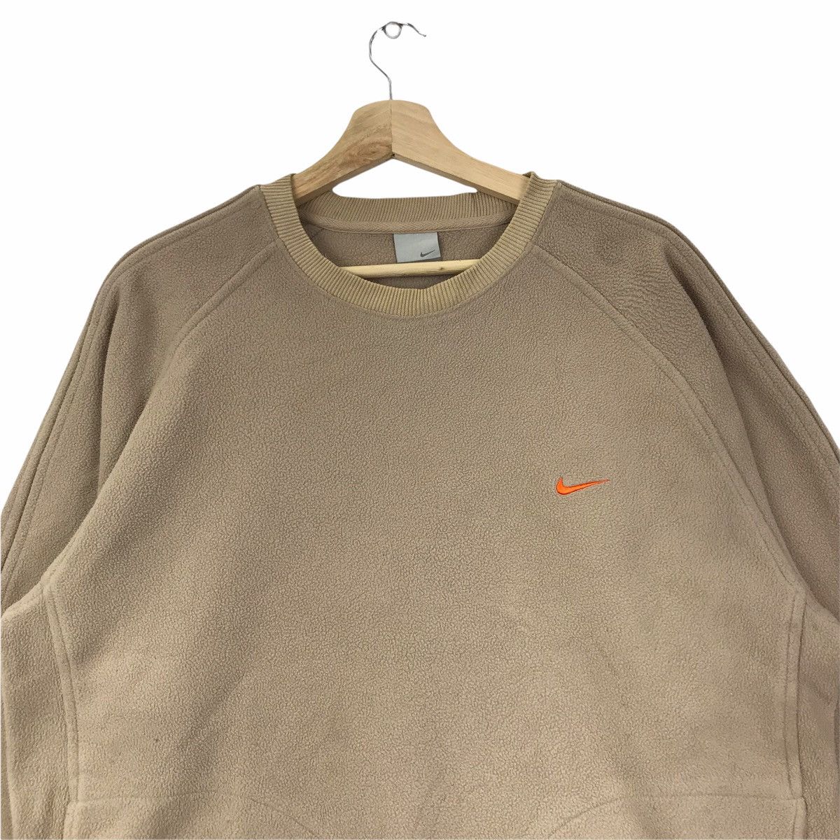 Nike NIKE SWOOSH Fleece Sportswear Sand Sweatshirt Size US L / EU 52-54 / 3 - 3 Thumbnail