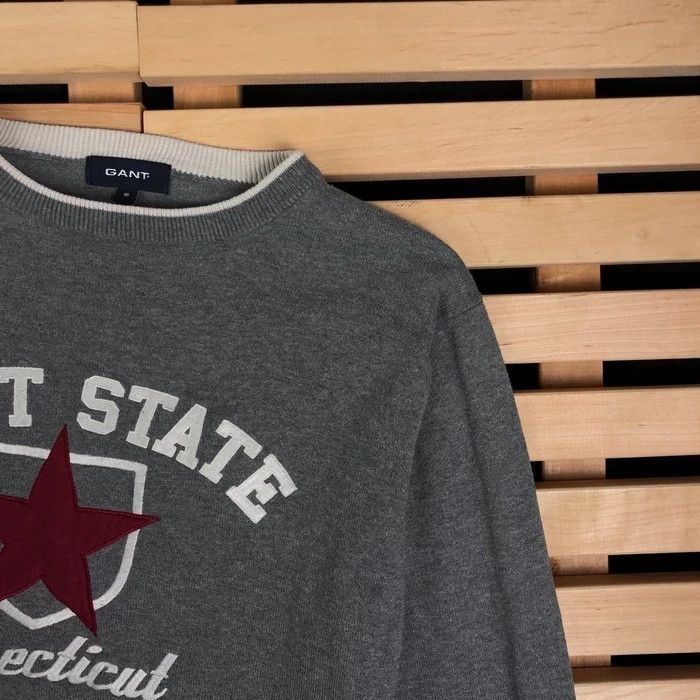 Gant Mens Sweatshirt Gant Big Logo Size S Grey Size US S / EU 44-46 / 1 - 2 Thumbnail