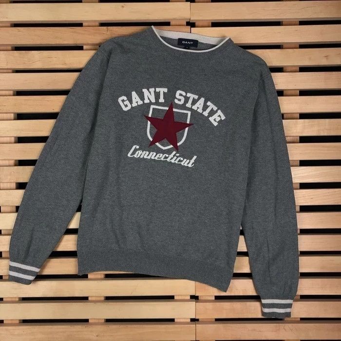 Gant Mens Sweatshirt Gant Big Logo Size S Grey Size US S / EU 44-46 / 1 - 1 Thumbnail