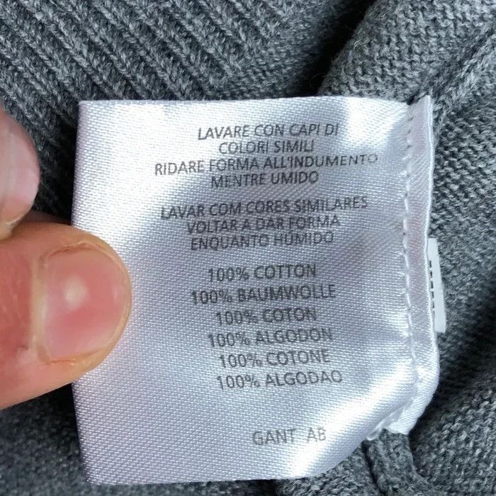 Gant Mens Sweatshirt Gant Big Logo Size S Grey Size US S / EU 44-46 / 1 - 5 Thumbnail