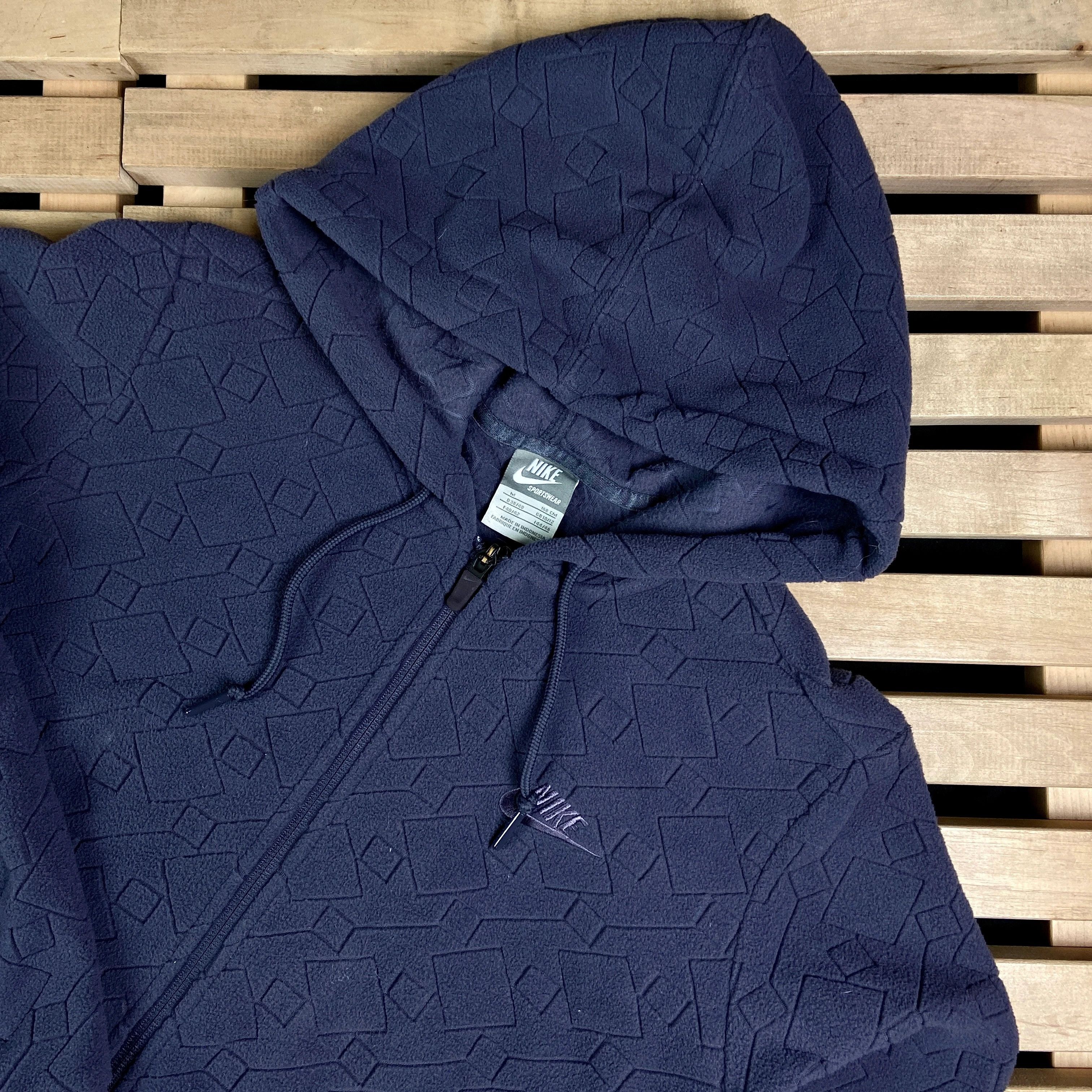 Nike × Vintage Mens Vintage Hoodies Full Zip Nike Sportswear Size M Size US M / EU 48-50 / 2 - 2 Thumbnail