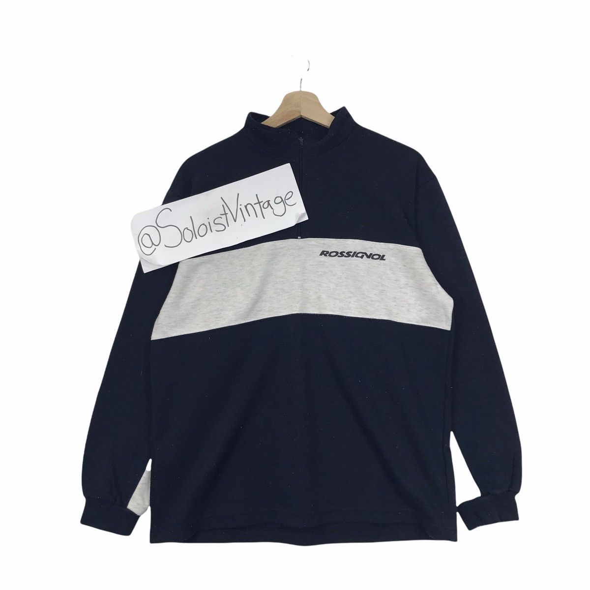 Vintage ROSSIGNOL FRA Ski Outdoor Raglan Sweatshirt Size US M / EU 48-50 / 2 - 1 Thumbnail