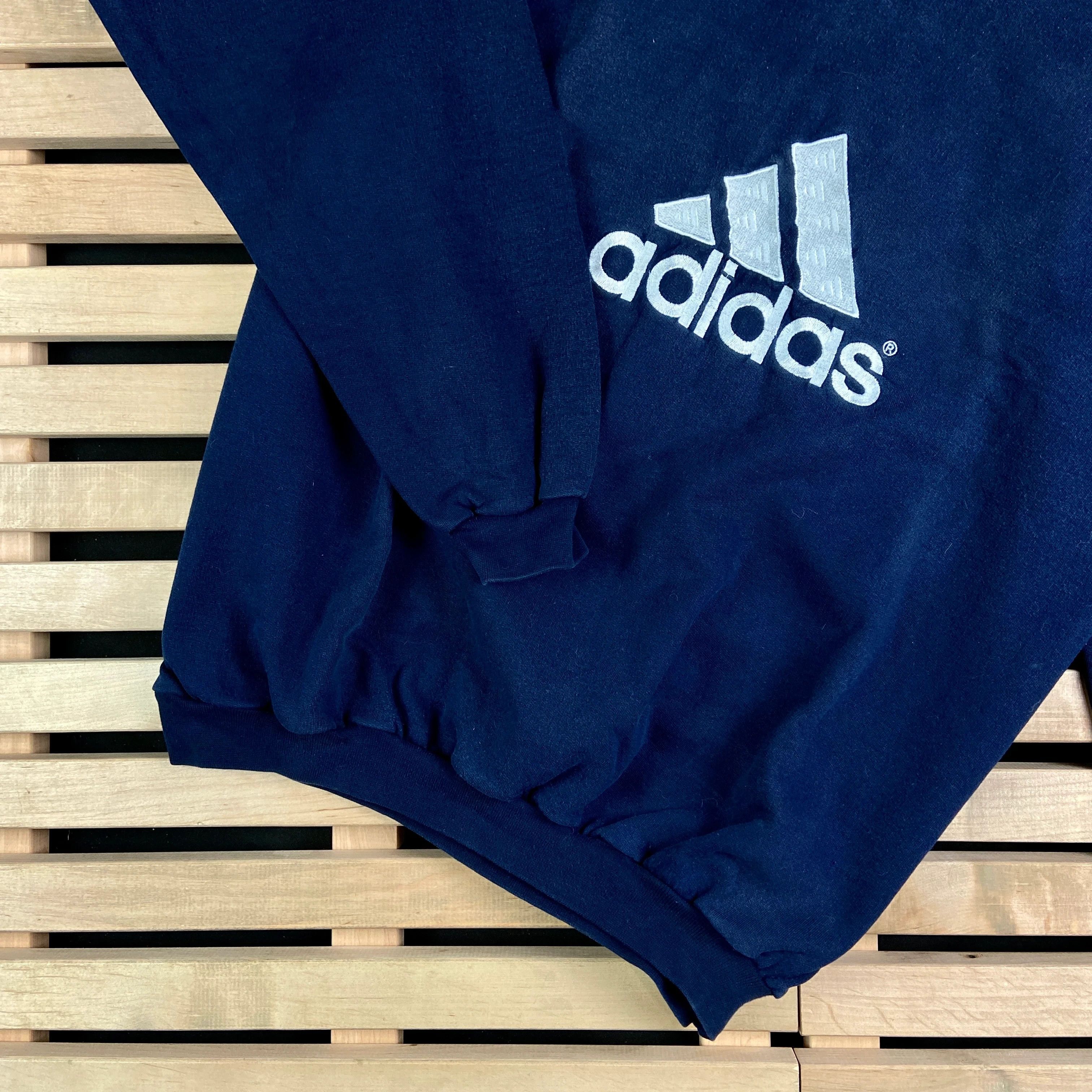 Adidas × Vintage Mens Sweatshirt Adidas Vintage Big Logo Size M Size US M / EU 48-50 / 2 - 3 Thumbnail