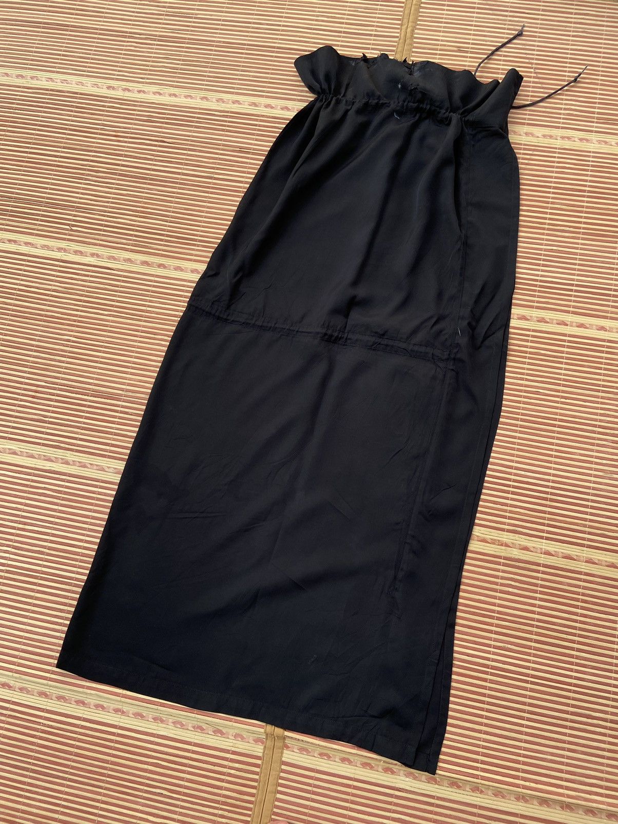 image of Limi Feu Yohji Yamamoto Drawstring Skirt in Black, Women's (Size 30)