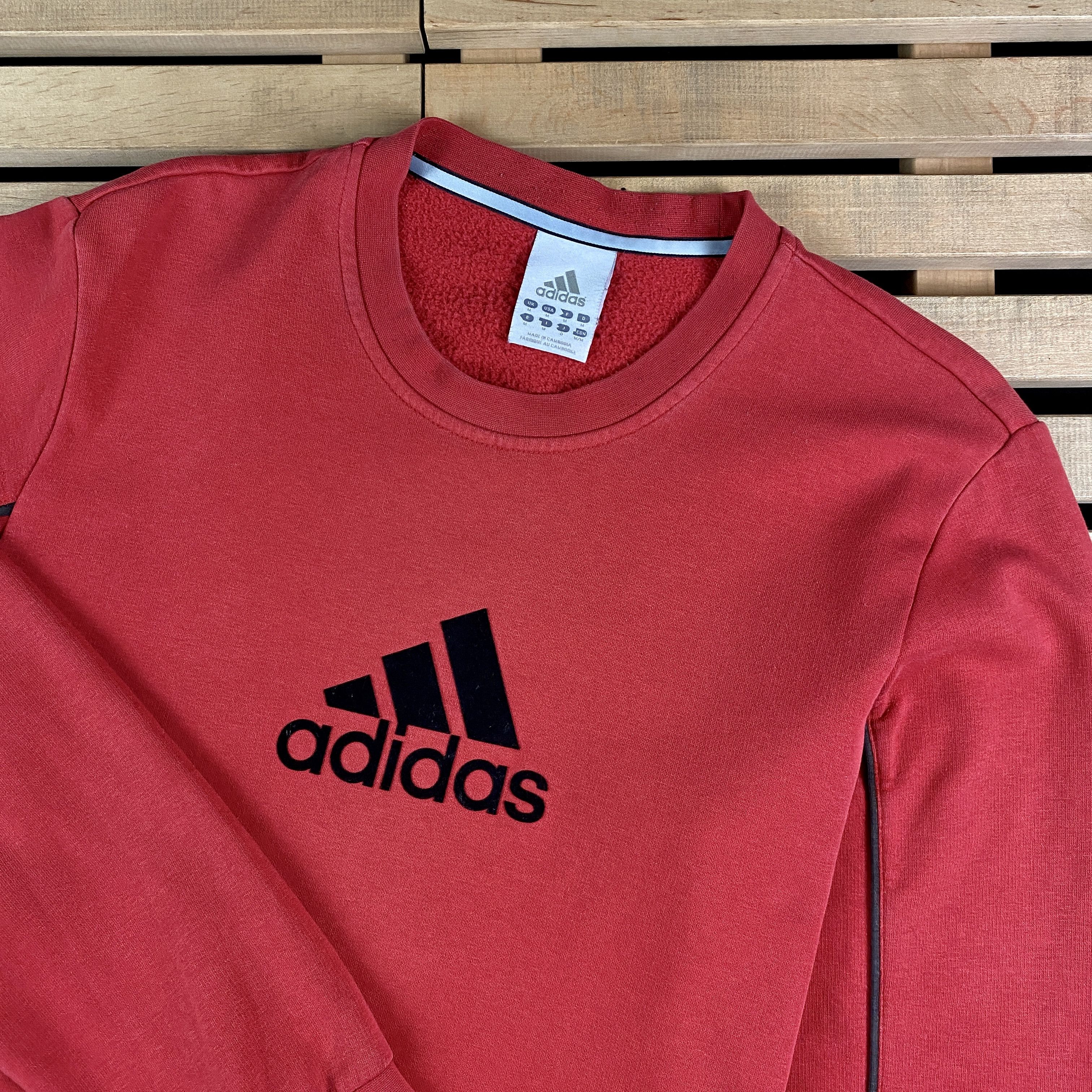 Adidas × Vintage Men’s Sweatshirt Long Sleeve Adidas Big Logo Vintage Size М Size US M / EU 48-50 / 2 - 2 Thumbnail
