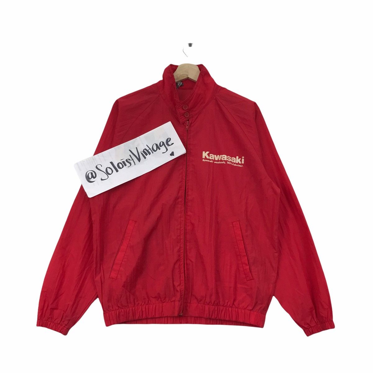 Vintage Vintage KAWASAKI RACING MOTORCYCLE MotoGP Light Jacket Size US M / EU 48-50 / 2 - 1 Thumbnail