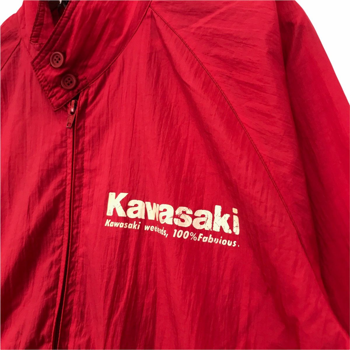 Vintage Vintage KAWASAKI RACING MOTORCYCLE MotoGP Light Jacket Size US M / EU 48-50 / 2 - 5 Thumbnail