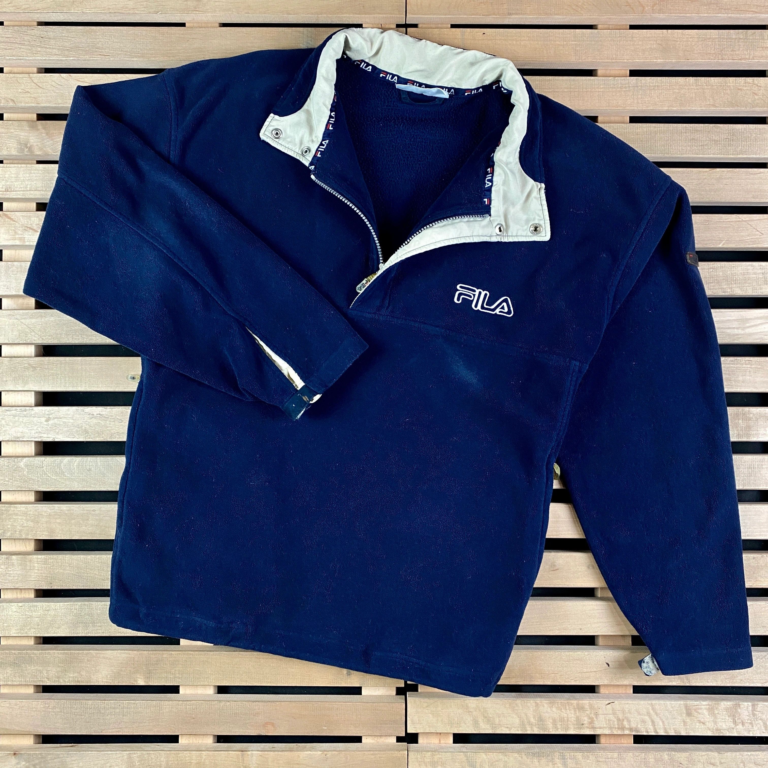 Fila × Vintage Mens Fila Vintage Fleece Jumper Size M Size US M / EU 48-50 / 2 - 1 Thumbnail