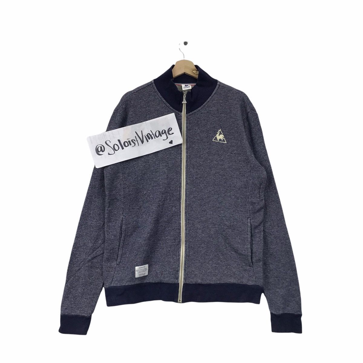 Le Coq Sportif LE COQ SPORTIF Sport Full Zipper Grey Sweater Size US M / EU 48-50 / 2 - 1 Thumbnail