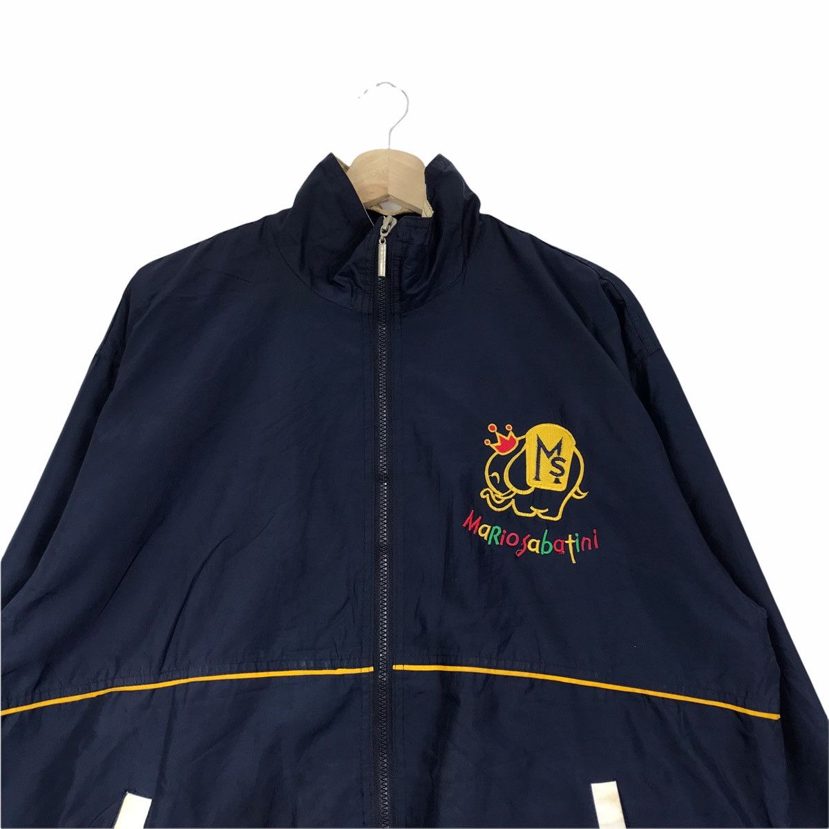 Other MARIO SABATINI Italian Designer Blue Windbreaker Jacket Size US L / EU 52-54 / 3 - 3 Thumbnail