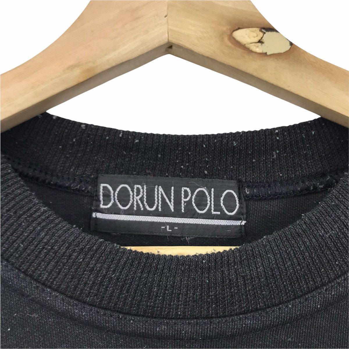 Vintage Vintage POLO DORUN SPORTS Black Sweatshirt Size US L / EU 52-54 / 3 - 4 Thumbnail