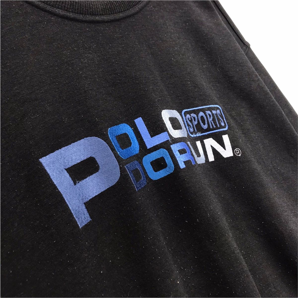 Vintage Vintage POLO DORUN SPORTS Black Sweatshirt Size US L / EU 52-54 / 3 - 5 Thumbnail