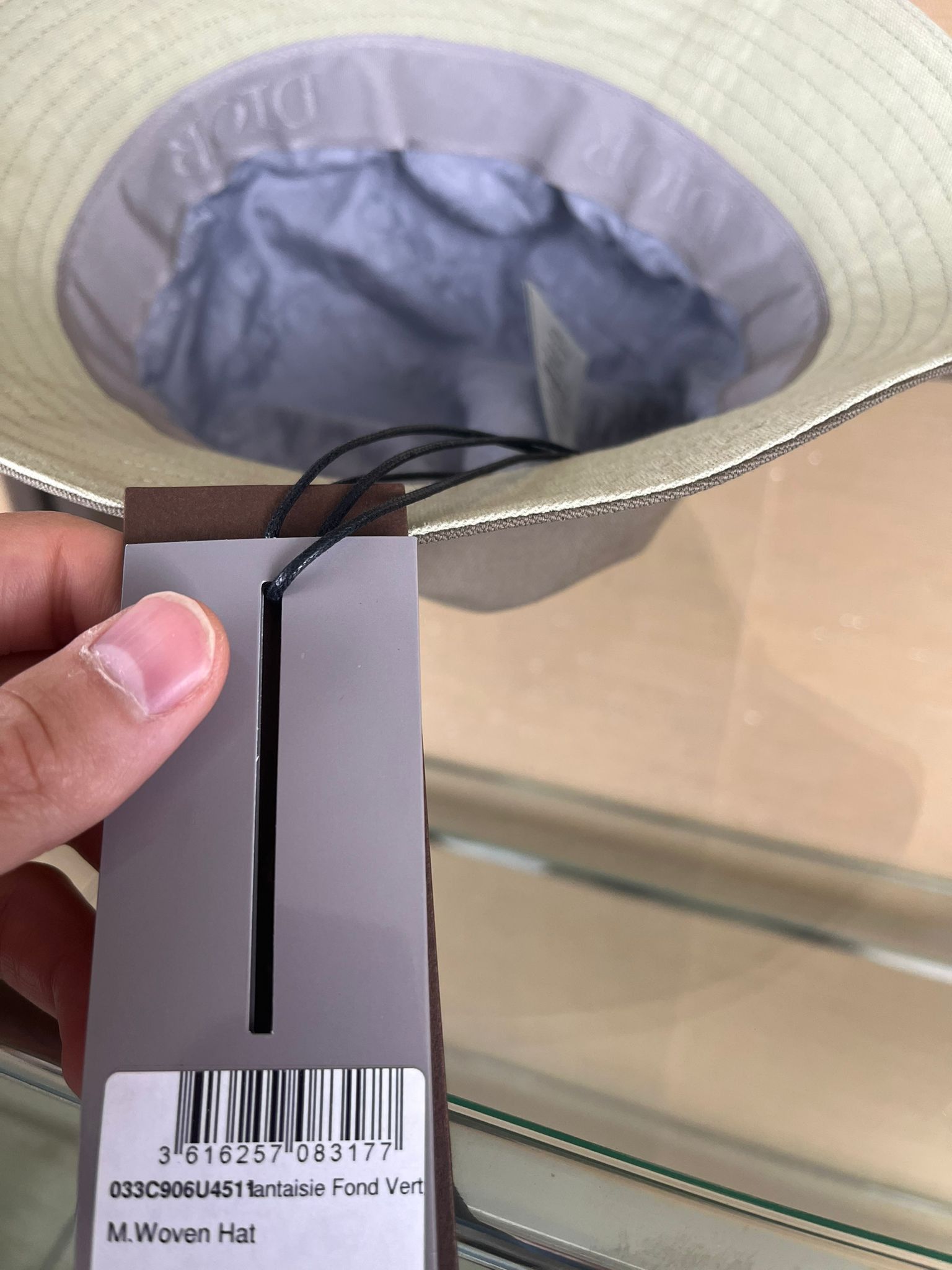 Dior Cactus Dior Embroidered Bucket Hat in Fond Vert Size ONE SIZE - 6 Thumbnail