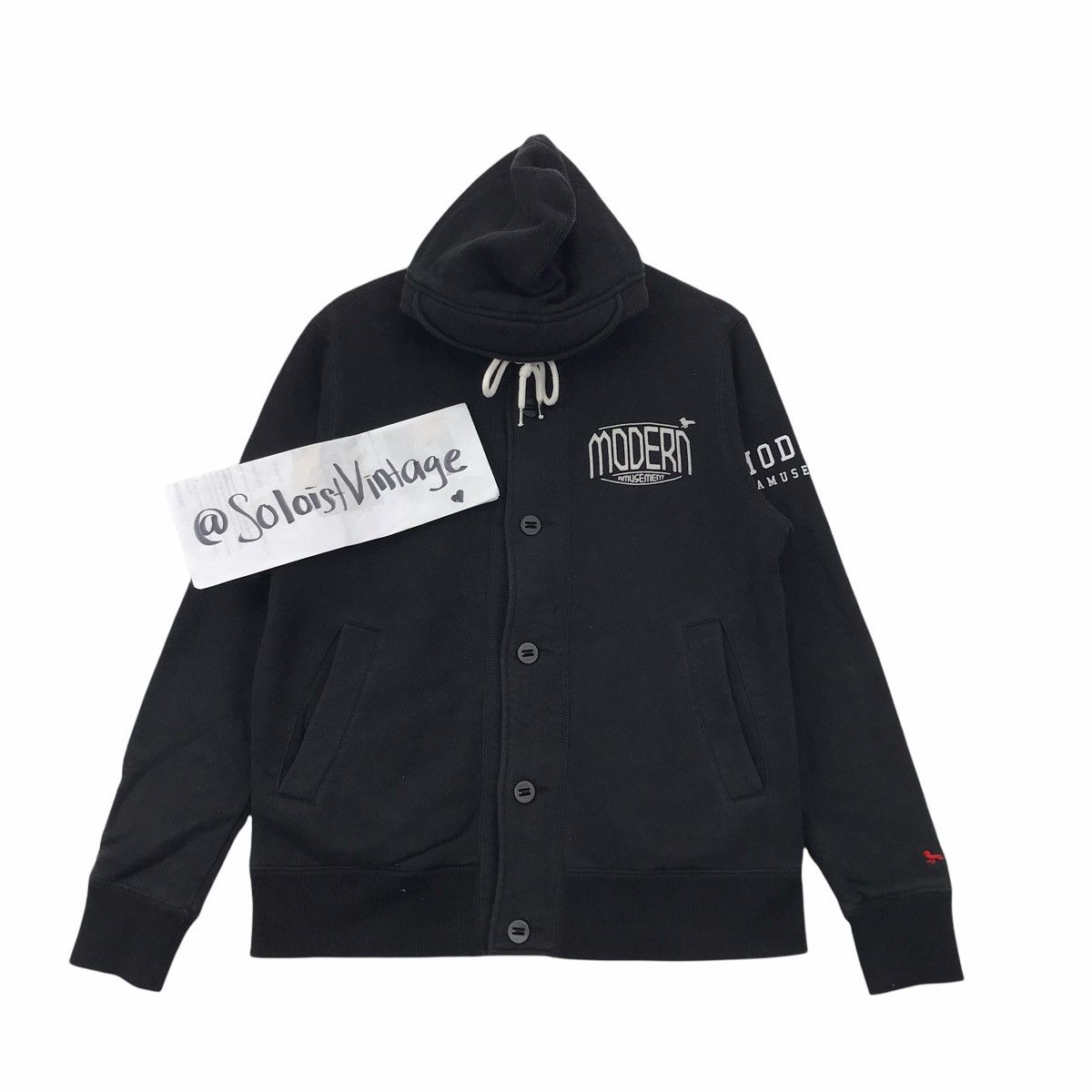Modern Amusement MODERN AMUSEMENT Japanese Brand Black Hoodie Size US M / EU 48-50 / 2 - 1 Thumbnail