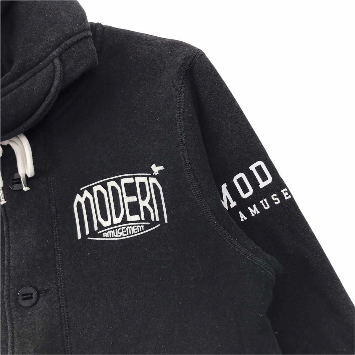 Modern Amusement MODERN AMUSEMENT Japanese Brand Black Hoodie Size US M / EU 48-50 / 2 - 5 Thumbnail