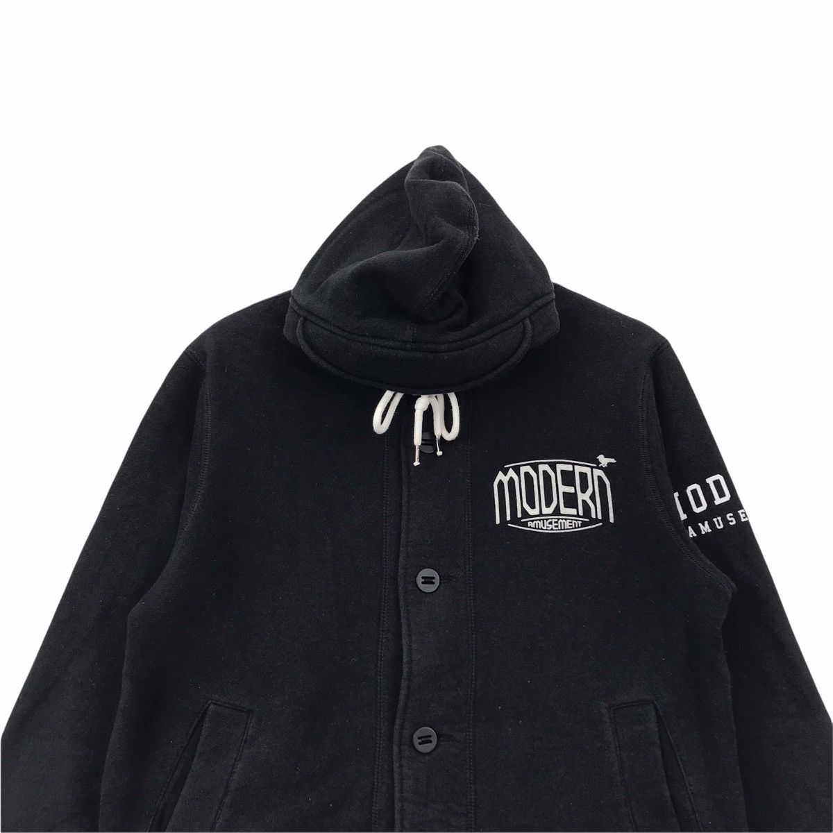 Modern Amusement MODERN AMUSEMENT Japanese Brand Black Hoodie Size US M / EU 48-50 / 2 - 3 Thumbnail