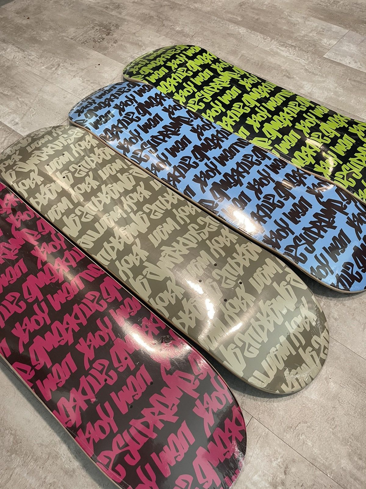 Supreme Supreme Fat Tip Skateboard Deck Set 4 Deck Brand New Grailed