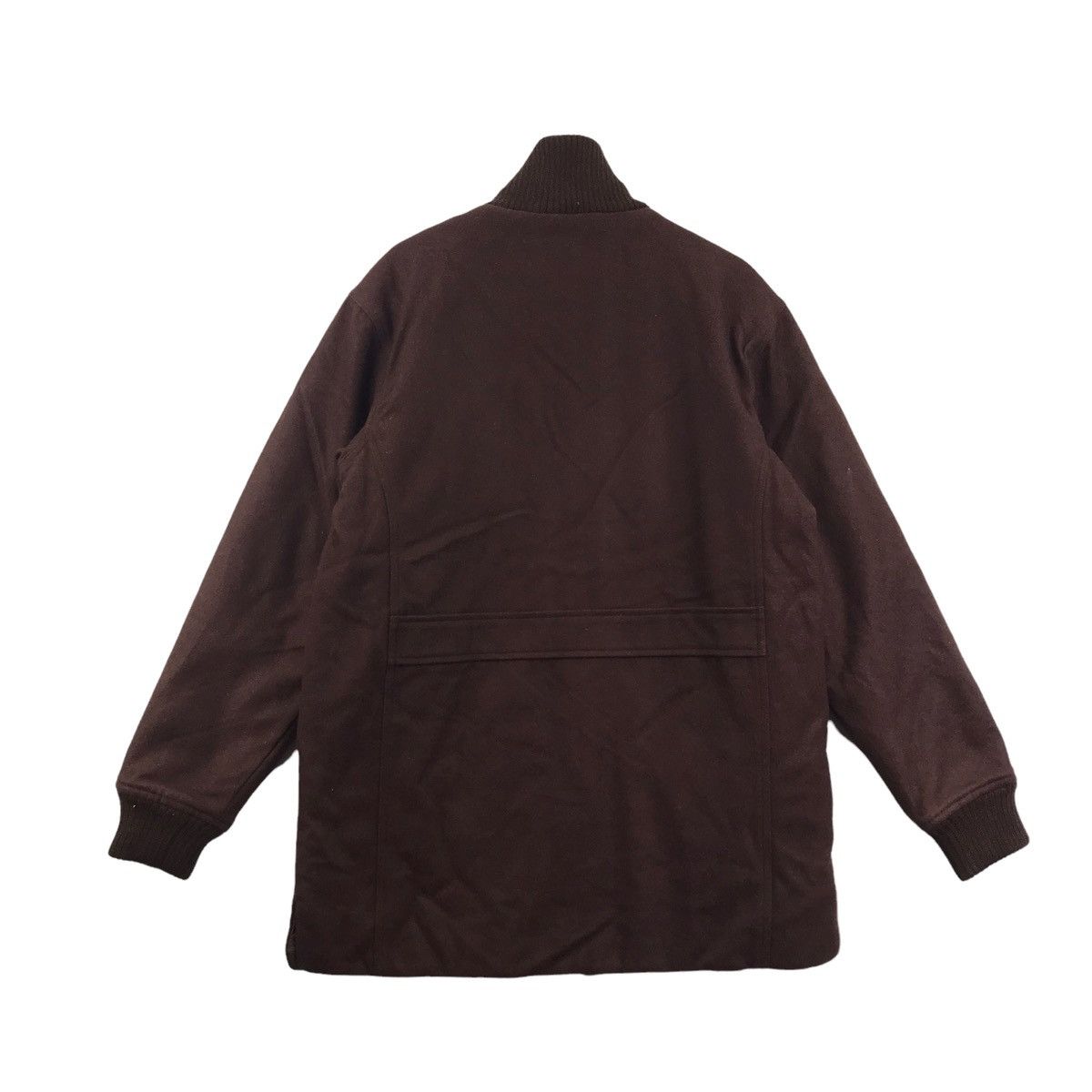 SHIPS SHIPS Japanese Brand Maroon Wool Coat Jacket Size US L / EU 52-54 / 3 - 6 Thumbnail