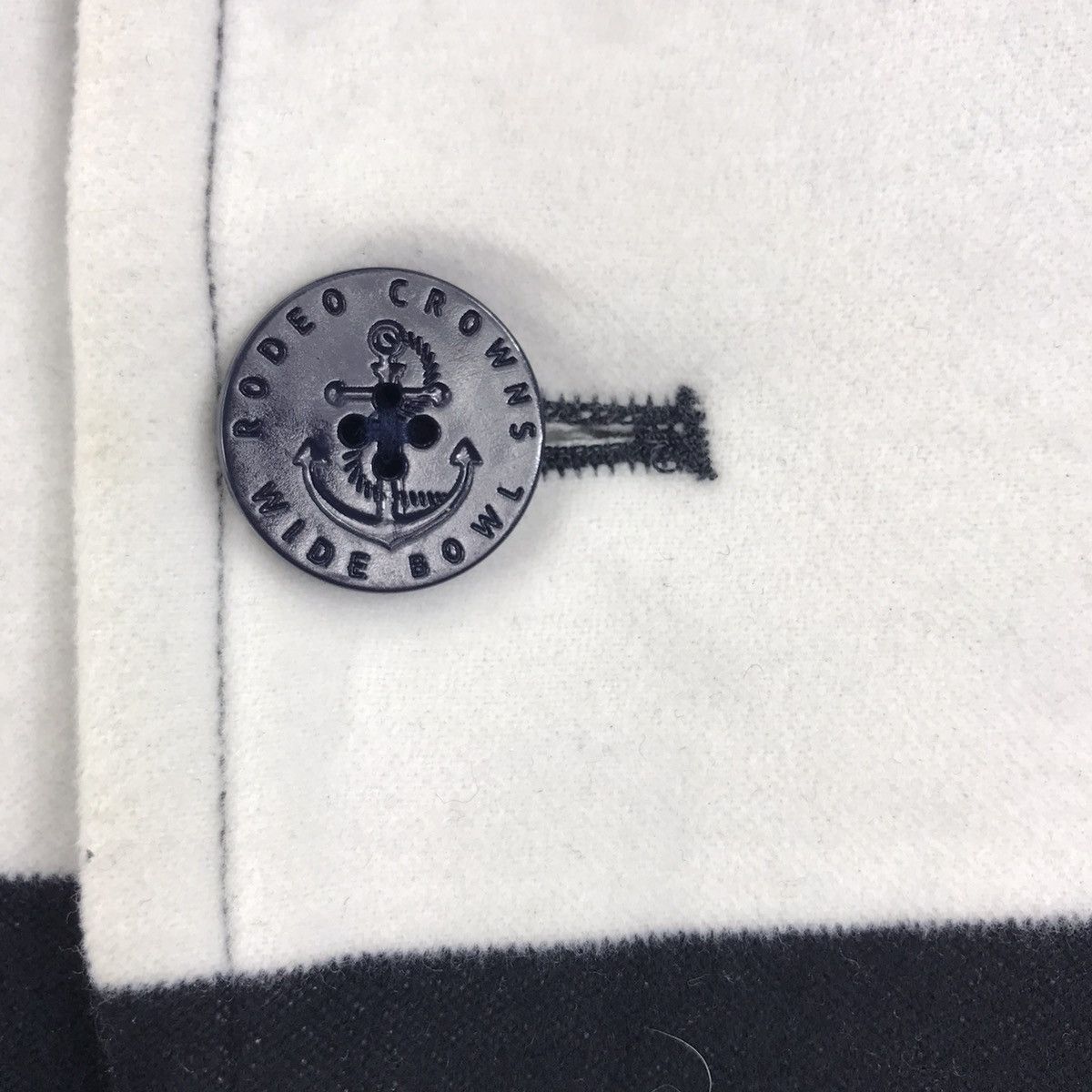 Other RODEO CROWNS Wide Bowl Stripes WhiteBlack Hooded Coat Jacket Size US S / EU 44-46 / 1 - 3 Thumbnail