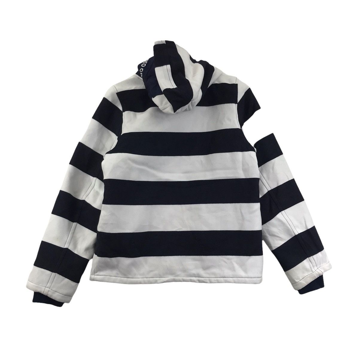 Other RODEO CROWNS Wide Bowl Stripes WhiteBlack Hooded Coat Jacket Size US S / EU 44-46 / 1 - 8 Thumbnail