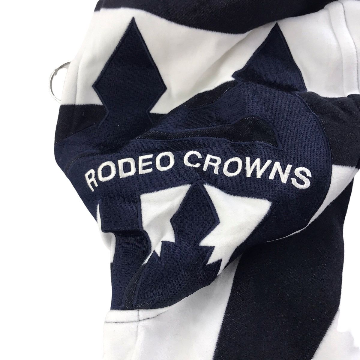 Other RODEO CROWNS Wide Bowl Stripes WhiteBlack Hooded Coat Jacket Size US S / EU 44-46 / 1 - 9 Thumbnail