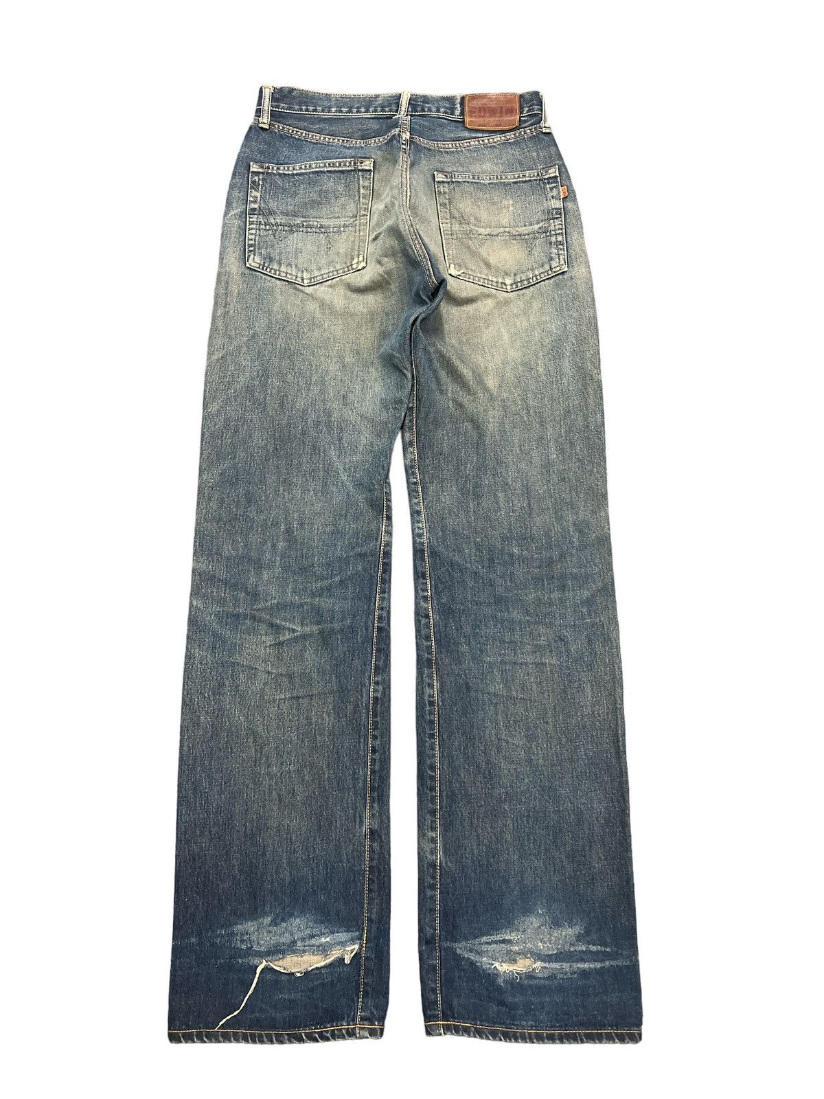 Japanese Brand × Vintage THRASHED💥 EDWIN 505 SALVAGE DISTRESSED DENIM PANT Size US 30 / EU 46 - 7 Thumbnail