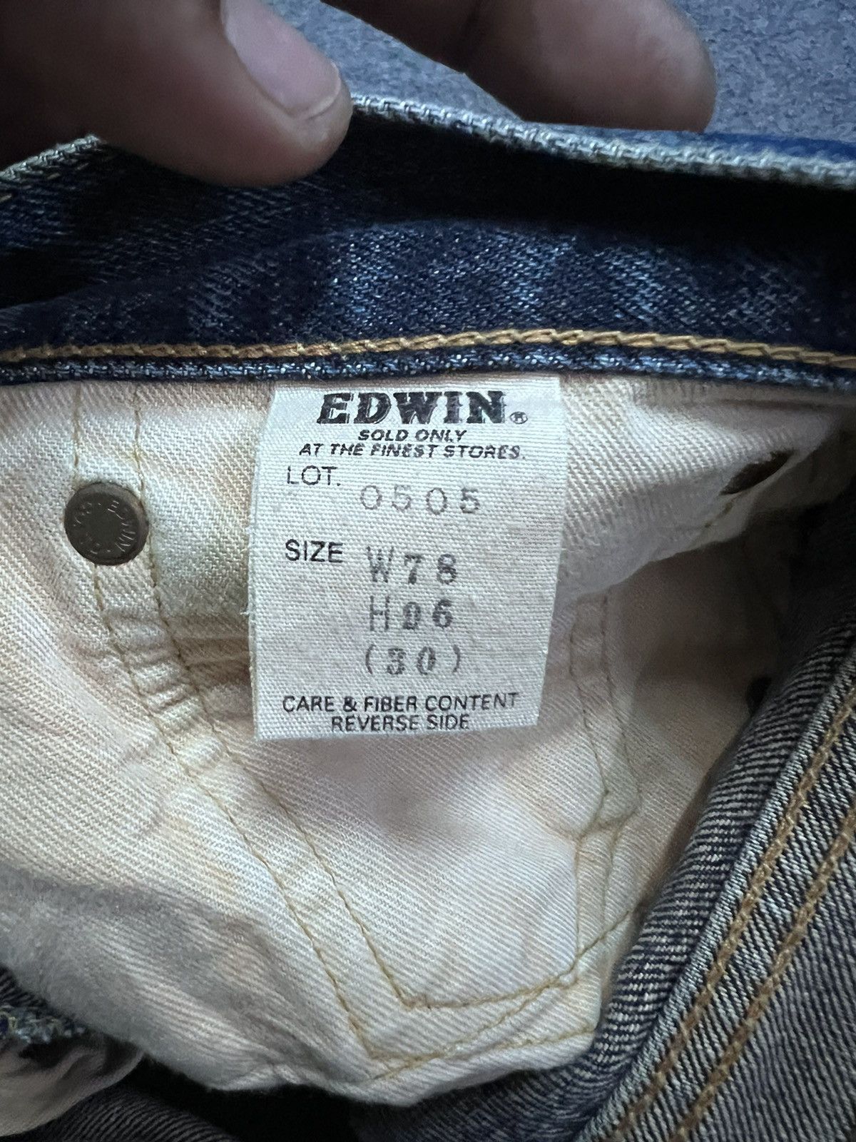 Japanese Brand × Vintage THRASHED💥 EDWIN 505 SALVAGE DISTRESSED DENIM PANT Size US 30 / EU 46 - 9 Thumbnail