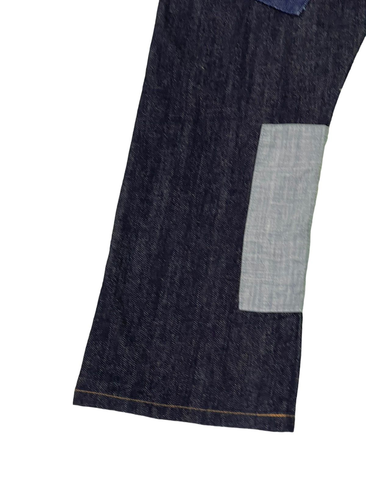 Japanese Brand Regular Jeans Earthly Cord Patchwork Denim Native Cropp 13🟦 Size US 36 / EU 52 - 5 Thumbnail