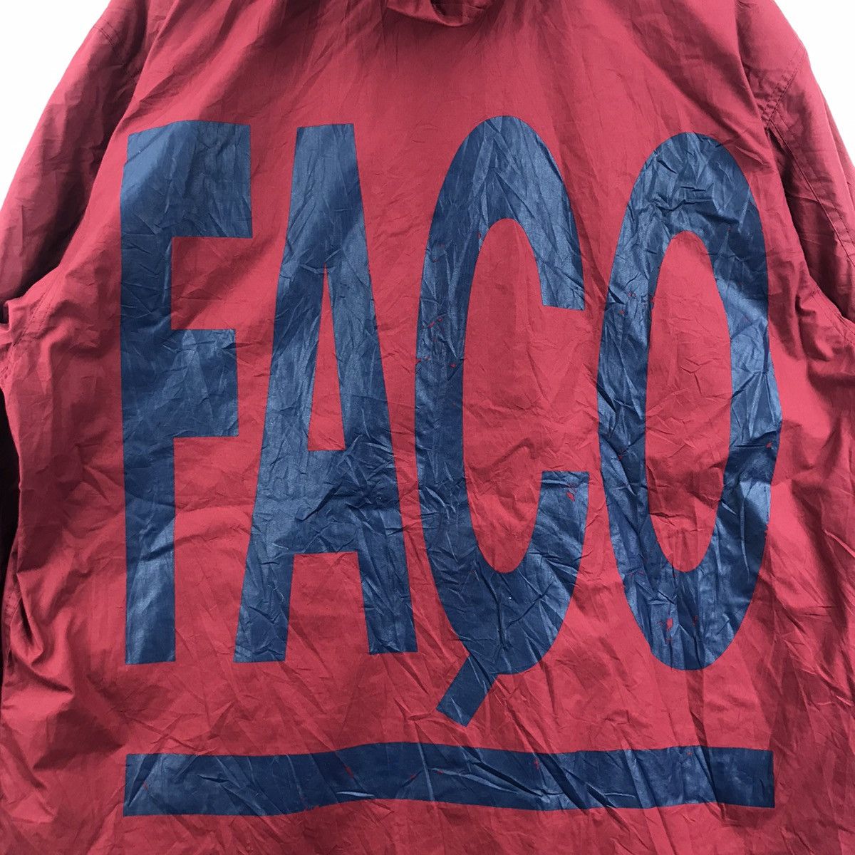 Faconnable FACONNABLE Big Print Back Hit Red Hooded Parka Jacket Size US M / EU 48-50 / 2 - 2 Thumbnail