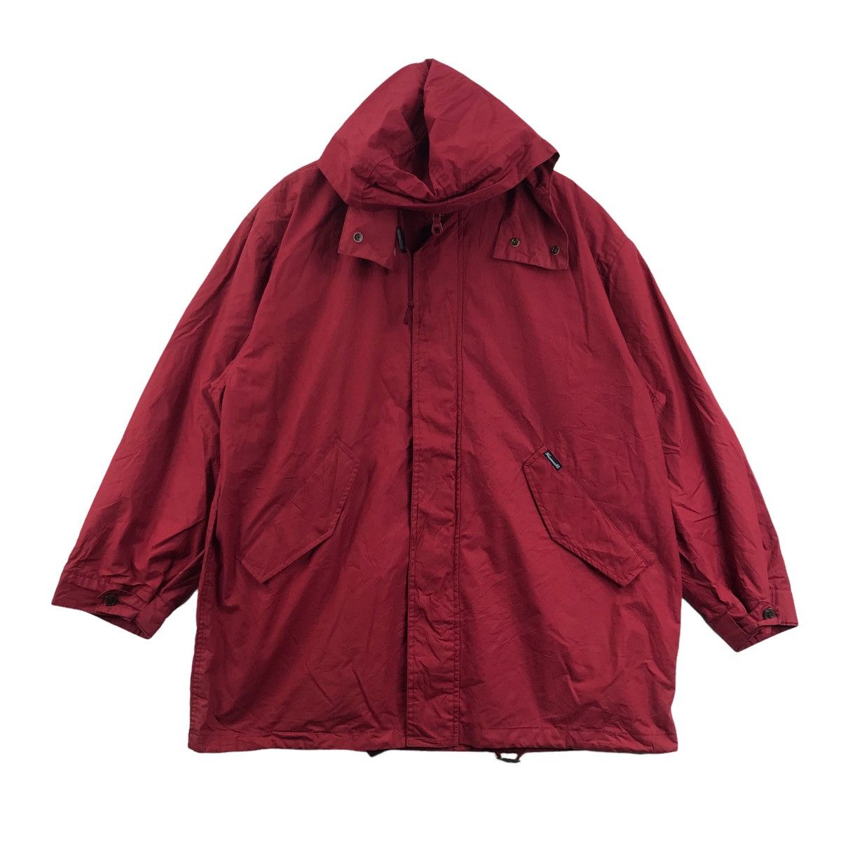 Faconnable FACONNABLE Big Print Back Hit Red Hooded Parka Jacket Size US M / EU 48-50 / 2 - 3 Thumbnail