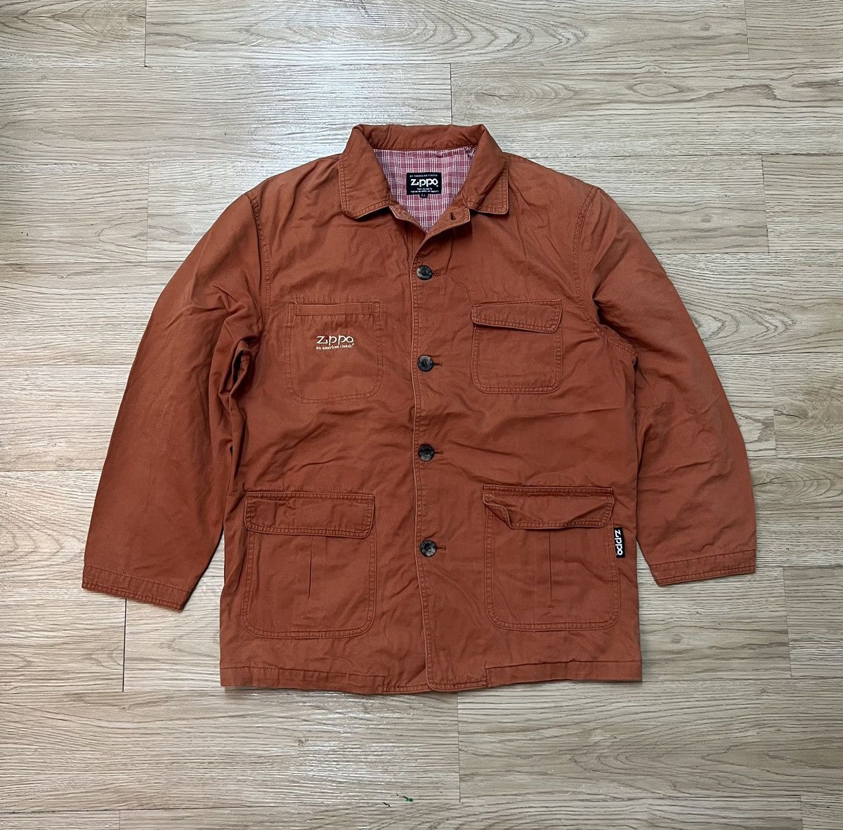 image of Vintage Zippo Usa Utility Jacket in Ginger Orange, Men's (Size XL)