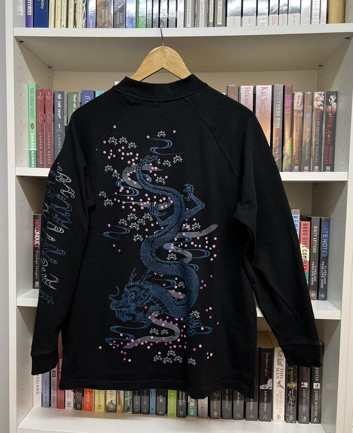 Japanese Brand Cross Keys Japan Dragon Tattoo Long Sleeve Size US XL / EU 56 / 4 - 1 Thumbnail