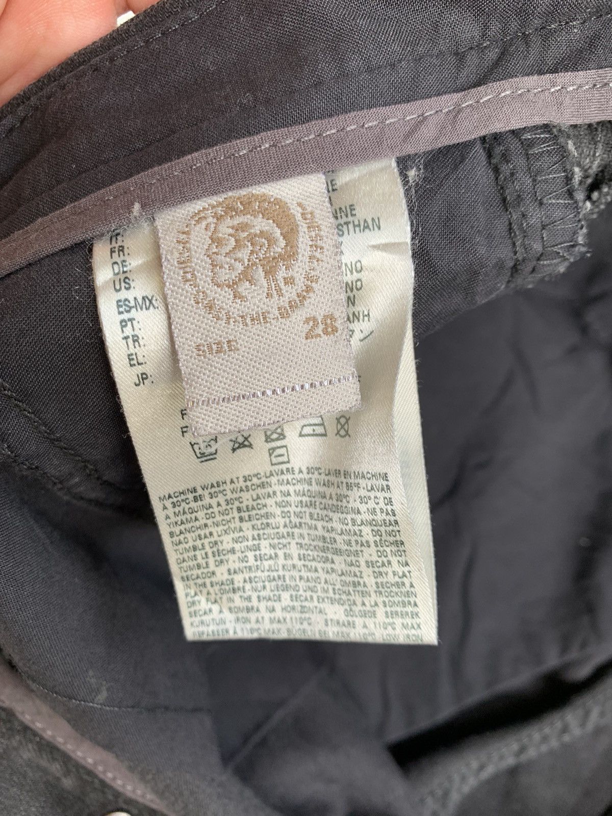Designer × Diesel × Vintage Diesel Waxed Denim Jeans Size US 28 / EU 44 - 5 Thumbnail