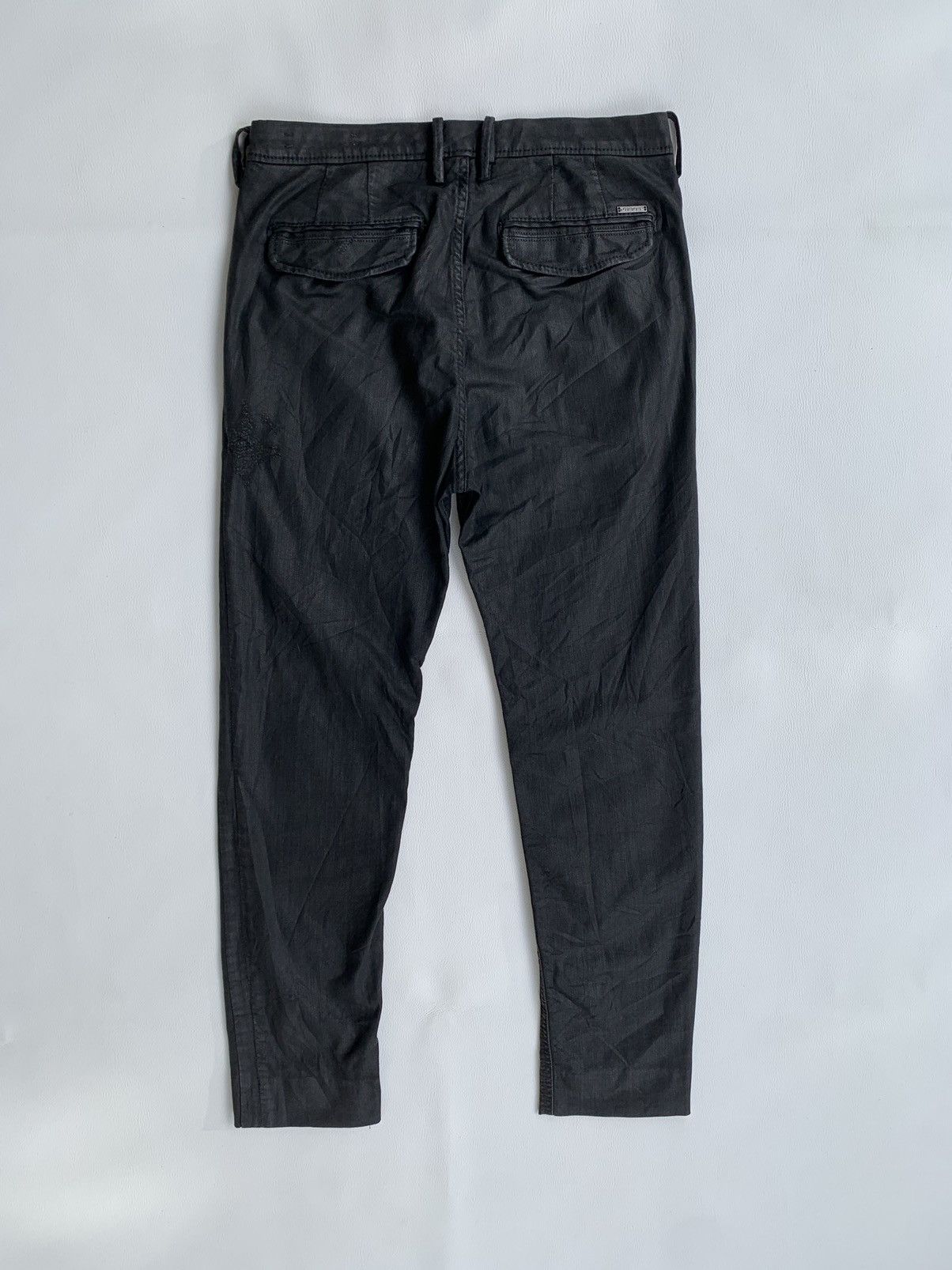 Designer × Diesel × Vintage Diesel Waxed Denim Jeans Size US 28 / EU 44 - 2 Thumbnail