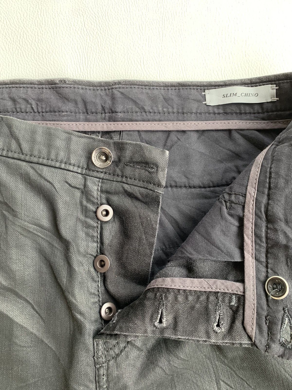 Designer × Diesel × Vintage Diesel Waxed Denim Jeans Size US 28 / EU 44 - 3 Thumbnail