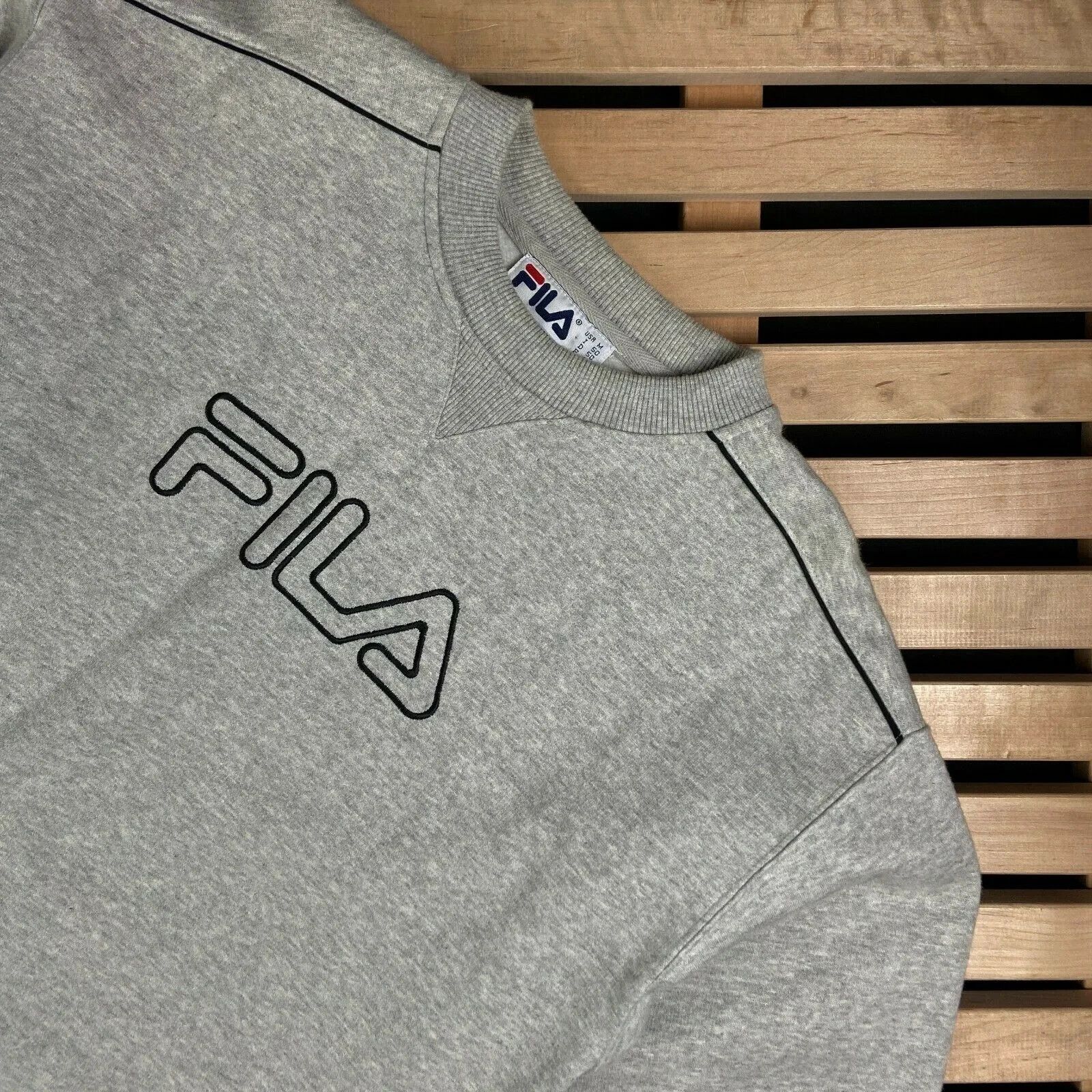 Fila × Vintage Mens Sweatshirt Fila Vintage Big Logo Size M Size US M / EU 48-50 / 2 - 2 Thumbnail