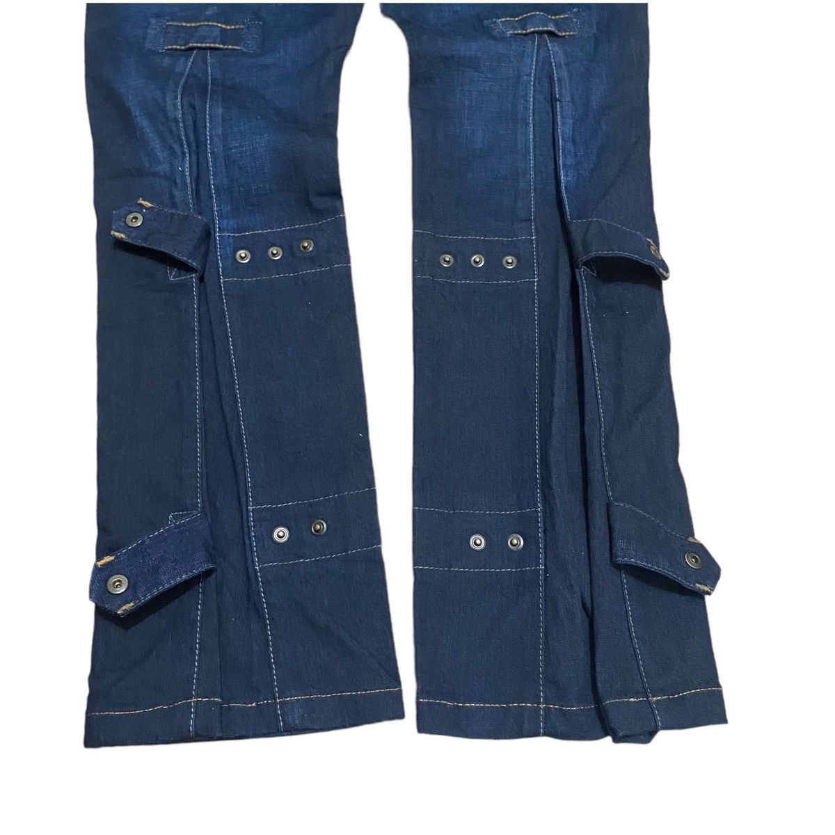 14th Addiction × Marithe + Francois Girbaud VTG 30x30 Designer Tactical Bondage Denim Pant Punk Style Size US 30 / EU 46 - 8 Thumbnail