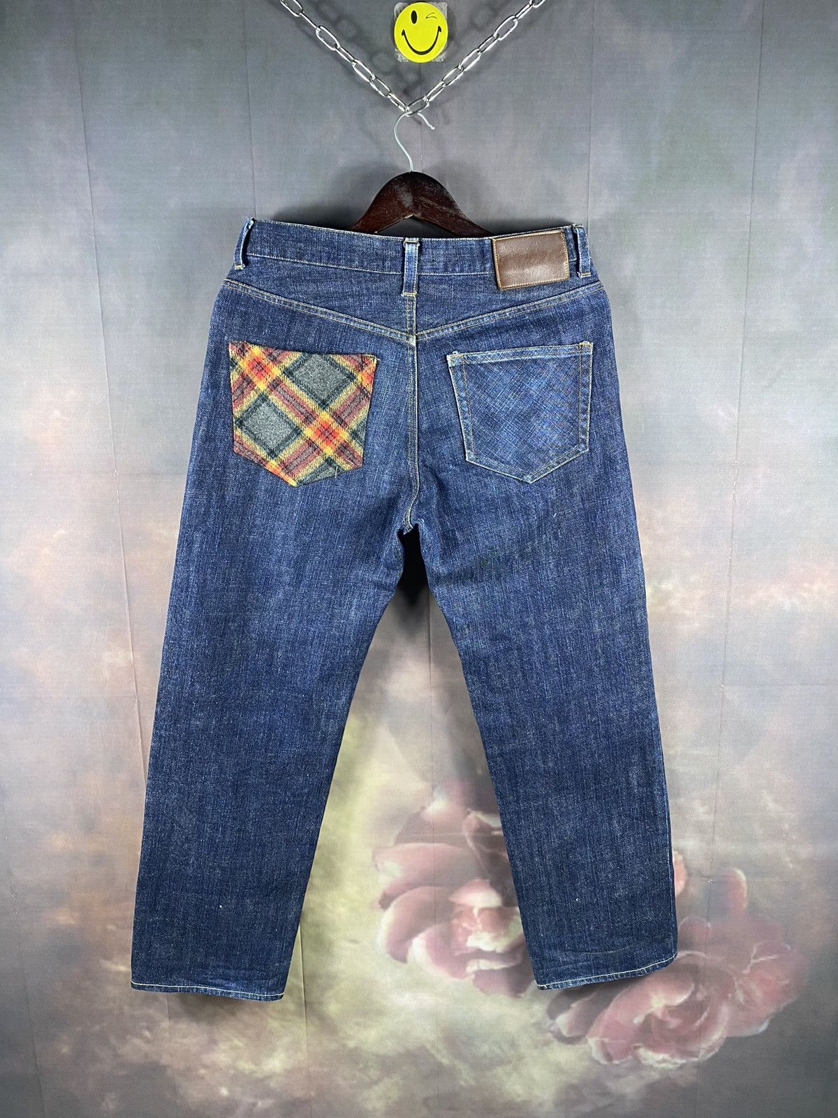 45rpm × Japanese Brand × Vintage Vintage 45RPM Japanese Native Navajo Pocket Denim Jeans Size US 31 - 1 Thumbnail