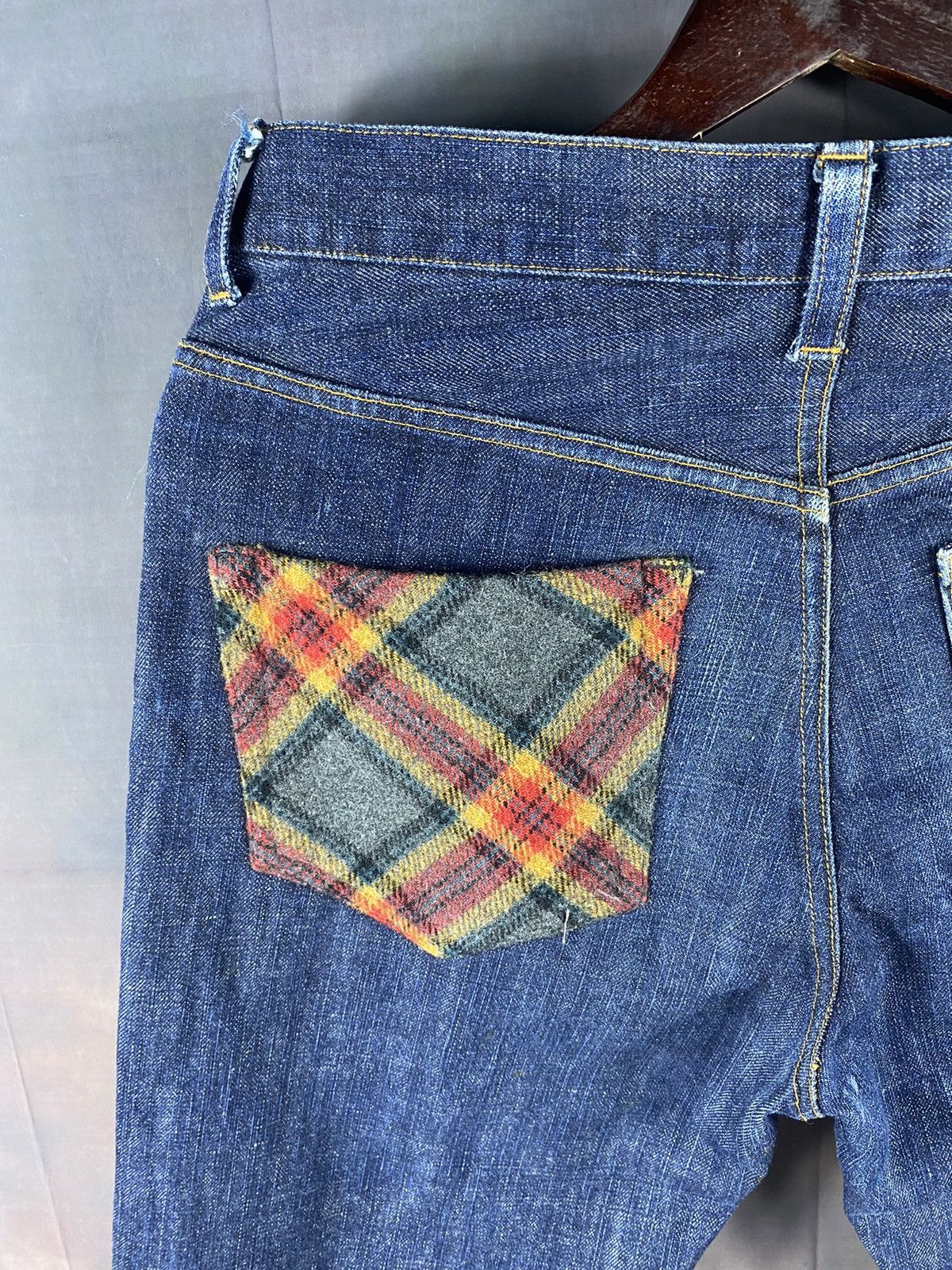 45rpm × Japanese Brand × Vintage Vintage 45RPM Japanese Native Navajo Pocket Denim Jeans Size US 31 - 8 Thumbnail