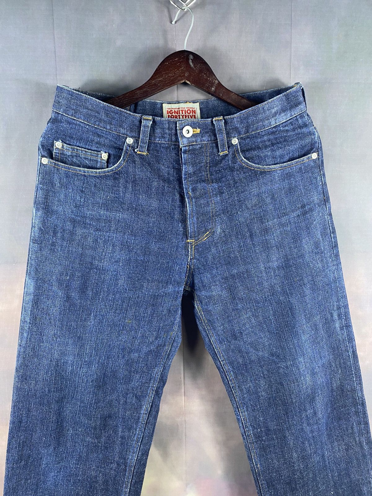 45rpm × Japanese Brand × Vintage Vintage 45RPM Japanese Native Navajo Pocket Denim Jeans Size US 31 - 3 Thumbnail