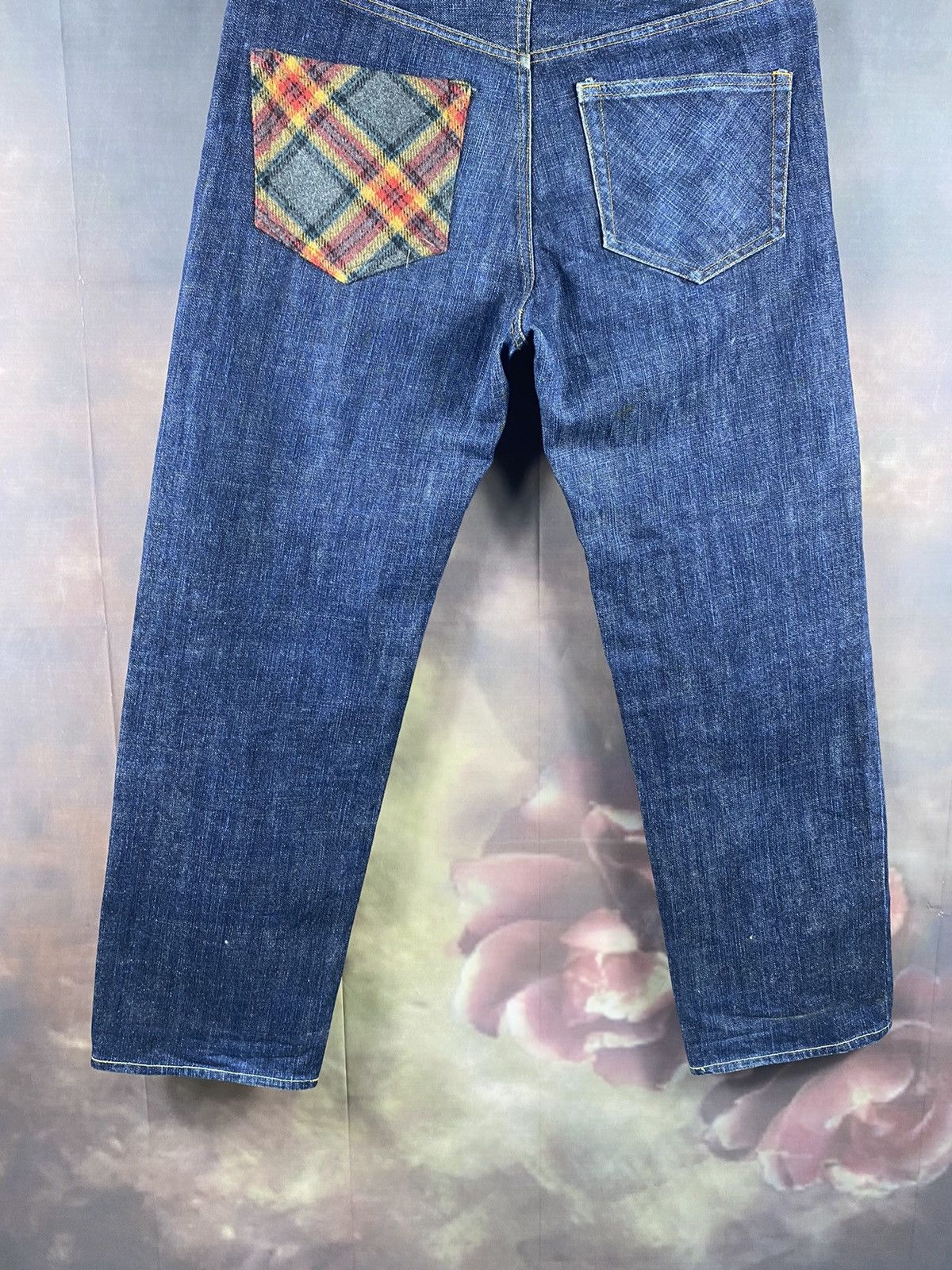 45rpm × Japanese Brand × Vintage Vintage 45RPM Japanese Native Navajo Pocket Denim Jeans Size US 31 - 6 Thumbnail