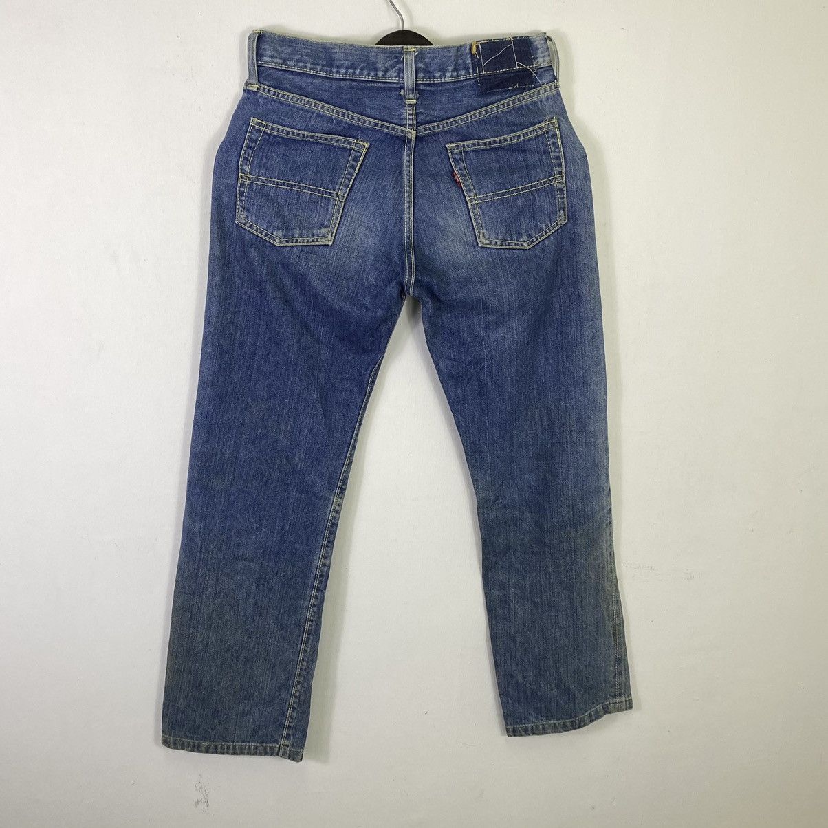Jean × Vintage Selvedge🔥 Vintage Big Stone Half Selvedge Denim Pants Size US 29 - 6 Thumbnail