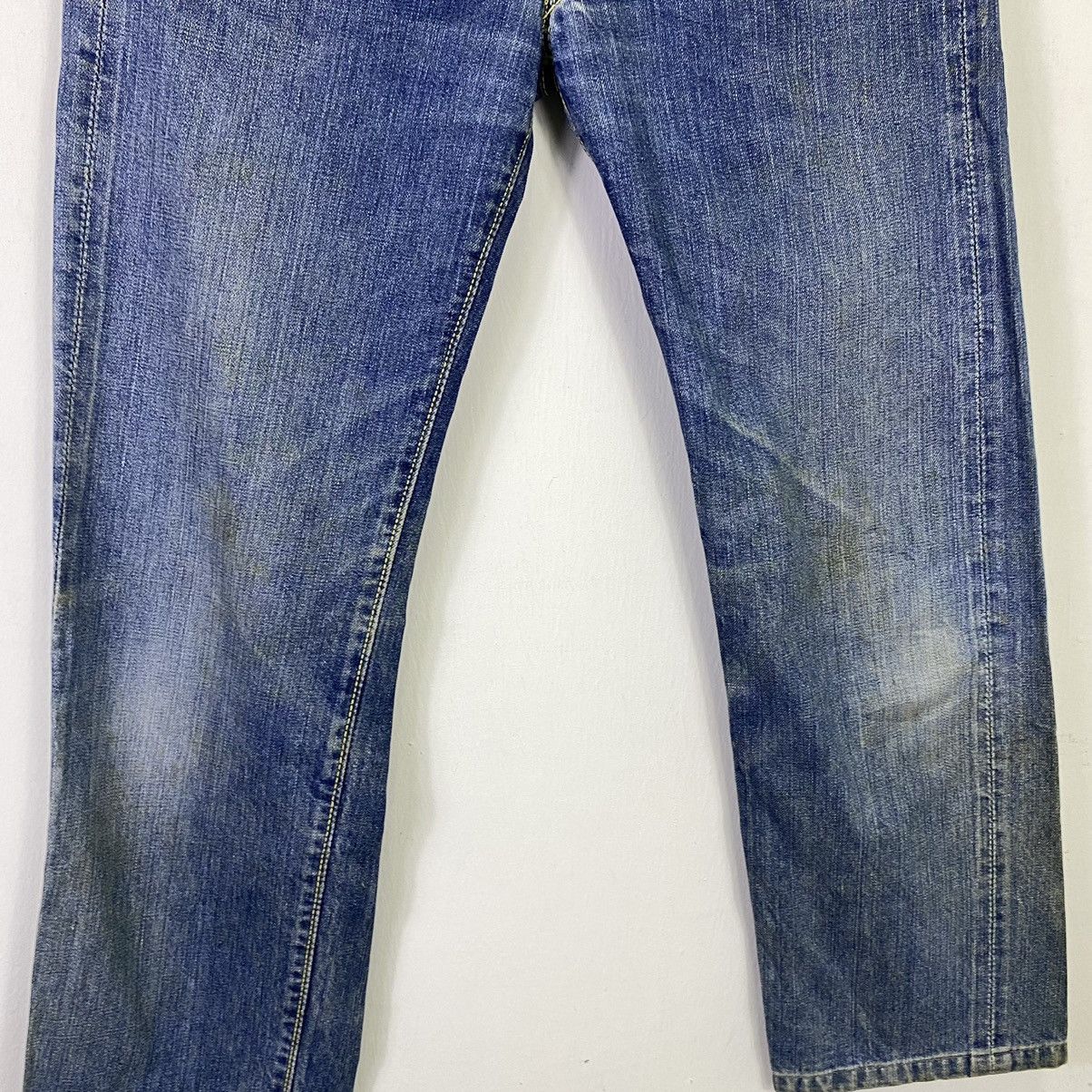 Jean × Vintage Selvedge🔥 Vintage Big Stone Half Selvedge Denim Pants Size US 29 - 5 Thumbnail